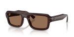 Rayban Sun RB4954 689673 Transparent Brown Dark Brown Rayban RB4954 689673 มุมเอียง 3/4