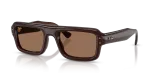 Rayban Sun RB4954 689673 Transparent Brown Dark Brown Rayban RB4954 689673 มุมเอียง 3/4