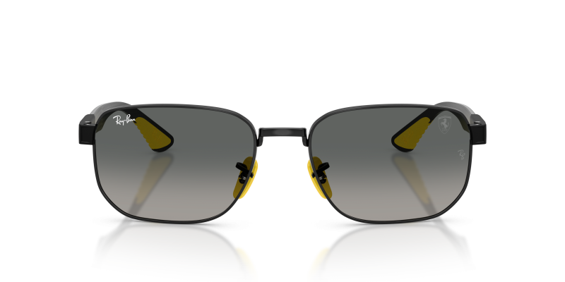Rayban Sun RB8329M F12071 Black Grey Gradient Rayban RB8329M F12071 แว่นกันแดดทรงเรขาคณิตสีดำ เลนส์ไล่ระดับสีเทา สำหรับทุกเพศ