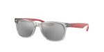 แว่นกันแดด Rayban Junior New Wayfarer RJ9052SF-70636G เทาโปร่งใส Grey Mirror Silver