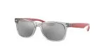 แว่นกันแดด Rayban Junior New Wayfarer RJ9052SF-70636G เทาโปร่งใส Grey Mirror Silver