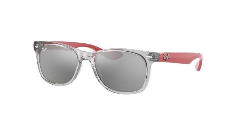 แว่นกันแดด Rayban Junior New Wayfarer RJ9052SF-70636G เทาโปร่งใส Grey Mirror Silver