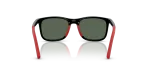 Rayban Sun RJ9084SF 713171 Black Red Dark Green Rayban RJ9084SF 713171 ขาแว่นด้านใน