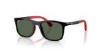 Rayban Sun RJ9084SF 713171 Black Red Dark Green Rayban RJ9084SF 713171 มุมเอียง 3/4