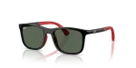 Rayban Sun RJ9084SF 713171 Black Red Dark Green Rayban RJ9084SF 713171 มุมเอียง 3/4