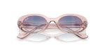 Rayban Sun RJ9141SF 7218U0 Transparent Pink Blue Mirror Rayban RJ9141SF 7218U0 close-up ด้านหน้า