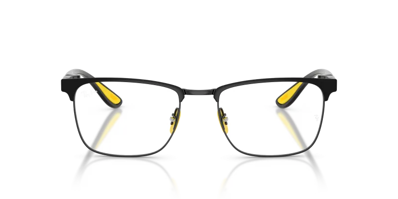 Rayban Optic RX6621M F130 Matte Black On Black Rayban RX6621M F130 แว่นสายตากรอบโลหะสีดำด้าน สำหรับทุกเพศ