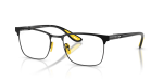 Rayban Optic RX6621M F130 Matte Black On Black Rayban RX6621M F130 มุมเอียง 3/4