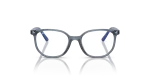Rayban Optic RY9097V 3897 Transparent Blue Rayban RY9097V 3897 แว่นสายตาเด็กกรอบไนลอนน้ำเงินโปร่งใส ทรงเรขาคณิต