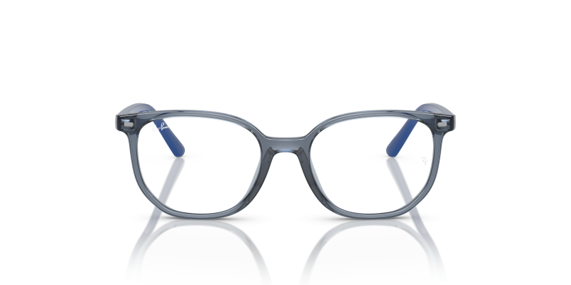 Rayban RY9097V 3897 แว่นสายตาเด็กกรอบไนลอนน้ำเงินโปร่งใส ทรงเรขาคณิต