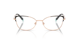 Tiffany & Co TF1136 6007 แว่นสายตาโครงโลหะดำตัดขาแว่นสี Rubedo สำหรับสุภาพสตรี