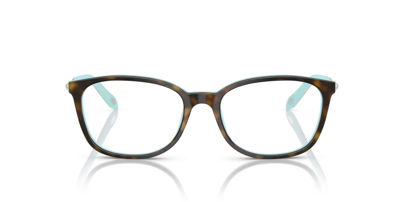 Tiffany & Co TF2109BF 8134 แว่นสายตาอะซิเตทฮาวานาพื้น Tiffany Blue สำหรับสุภาพสตรี
