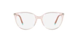Tiffany & Co TF2209 8328 แว่นสายตาสีนู้ดโปร่งใส ขาแว่นโทนทองอ่อน สำหรับสุภาพสตรี