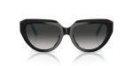 Tiffany & Co Sun TF4238U 84653C Black Grey Gradient Tiffany & Co TF4238U 84653C แว่นกันแดดอะซิเตทสีดำ เลนส์ไล่ระดับสีเทา สำหรับสุภาพสตรี