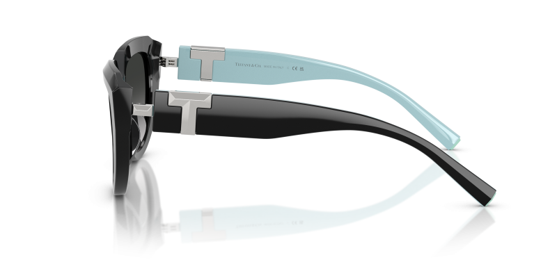 แว่นกันแดด Tiffany & Co TF4238U 84653C มุมข้าง ขาแว่นด้านในสี Tiffany Blue