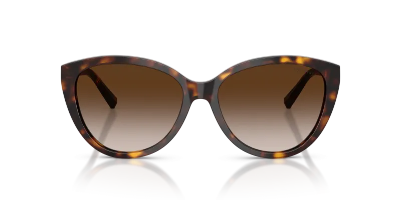 Tiffany & Co Sun TF4251F 80153B Havana Brown Gradient Tiffany & Co TF4251F 80153B แว่นกันแดดทรงตาแมวสีฮาวานา เลนส์ไล่ระดับสีน้ำตาล สำหรับผู้หญิง