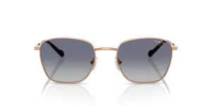 Vogue VO4322S 51524L แว่นกันแดดทรงหมอนโรสโกลด์ เลนส์น้ำเงินไล่เทา สำหรับผู้ชาย