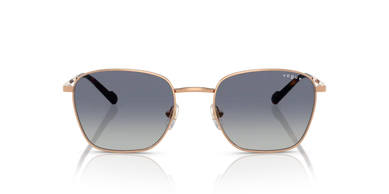 Vogue Sun VO4322S 51524L Rose Gold Grey Gradient Blue Vogue VO4322S 51524L แว่นกันแดดทรงหมอนโรสโกลด์ เลนส์น้ำเงินไล่เทา สำหรับผู้ชาย