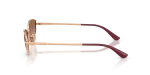 Vogue Sun VO4339S 515214 Rose Gold Brown Pink Gradient แว่นกันแดด Vogue VO4339S 515214 มุมข้าง ขาแว่นโลหะโรสโกลด์โลโก้ VO