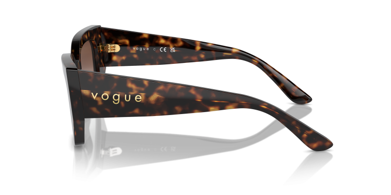 แว่นกันแดด Vogue VO5583S W65613 มุมข้าง กรอบอะซิเตทลายฮาวานา