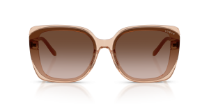 Vogue VO5684SD 318113 แว่นกันแดดทรงสี่เหลี่ยมอะซิเตทน้ำตาลโปร่งใส สำหรับผู้หญิง
