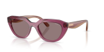 Vogue Sun VO5711S 32277N Transparent Purple Dark Violet Vogue VO5711S 32277N มุมเอียง 3/4