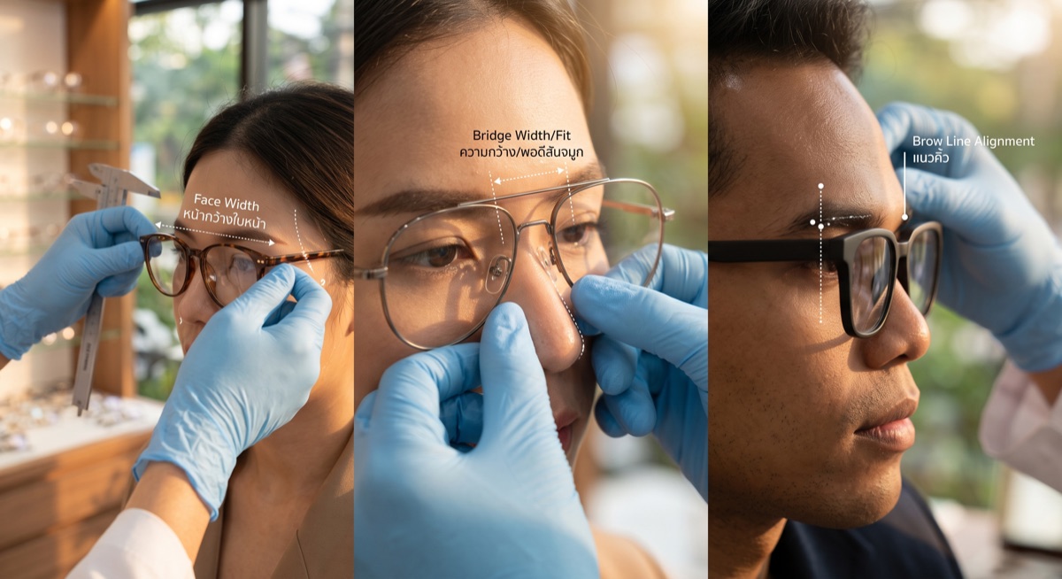 กรอบแว่นแบบไหนที่ใส่แล้วดูสมส่วน eyeglasses featured