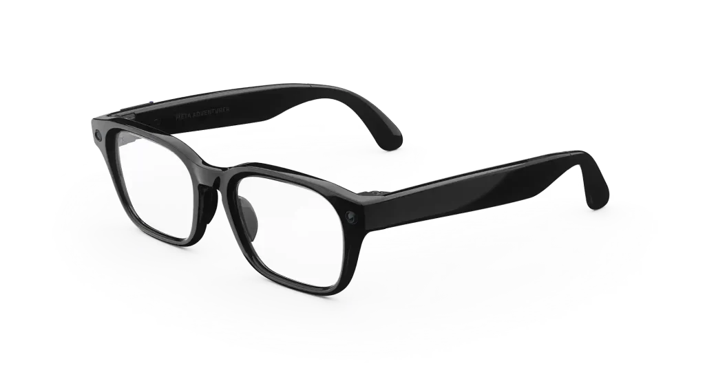 แว่น Meta Gen 3 Adventurer กรอบดำ เลนส์ใส | แว่น AI ตัดเลนส์สายตาได้ แว่น Meta Adventurer กรอบดำ เลนส์ใส | แว่น AI ตัดเลนส์สายตาได้