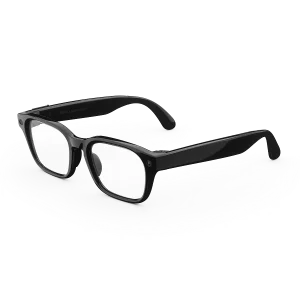 แว่น Meta Adventurer กรอบดำเงา เลนส์ใส มุมเฉียงสามส่วนสี่