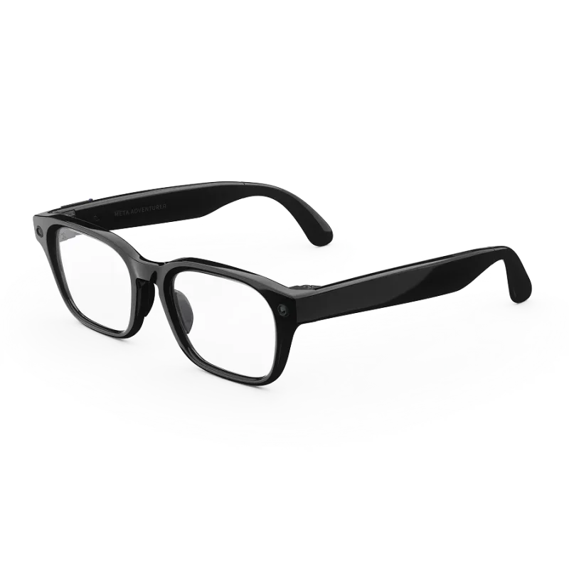 แว่น Meta Adventurer กรอบดำเงา เลนส์ใส มุมเฉียงสามส่วนสี่ แว่น Meta Adventurer กรอบดำเงา เลนส์ใส มุมเฉียงสามส่วนสี่