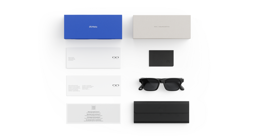 แว่น Meta Adventurer พร้อมกล่องและอุปกรณ์ในชุด