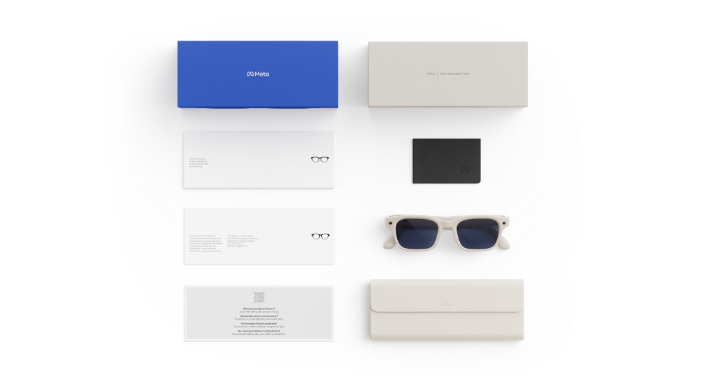 แว่น Meta Adventurer พร้อมกล่องและอุปกรณ์ในชุด
