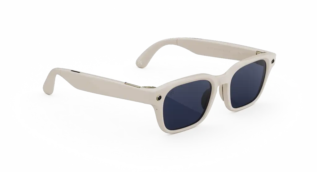 แว่น Meta Adventurer กรอบลินิน เลนส์ Transitions แซฟไฟร์ | แว่น AI ตัดเลนส์สายตาได้