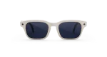 ด้านหน้าแว่น Meta Adventurer สีลินิน เลนส์ Transitions แซฟไฟร์ บนพื้นขาว