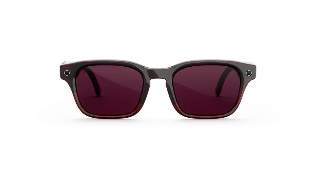 แว่น Meta Adventurer กรอบเมอร์โล เลนส์ Transitions ทับทิม | แว่น AI ตัดเลนส์สายตาได้