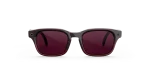 แว่น Meta Adventurer สีเมอร์โล มุมหน้าตรงบนพื้นขาว เห็นเลนส์ Transitions ทับทิม