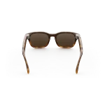 แว่น Meta Adventurer กรอบลายกระ เลนส์น้ำตาล มุมมองด้านหน้าบนพื้นขาว