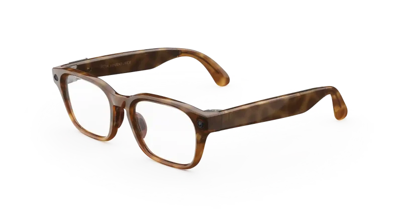 แว่น Meta Adventurer Tortoise / Clear ของแท้ มุมหน้า