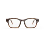 แว่น Meta Adventurer กรอบลายกระ เลนส์ใส มุมหน้าตรง