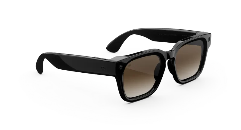 แว่น Meta Fury Black / Brown Gradient ของแท้ มุมหน้า