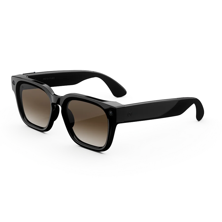 แว่น Meta Fury กรอบดำ เลนส์น้ำตาลไล่เฉด | แว่น AI ตัดเลนส์สายตาได้