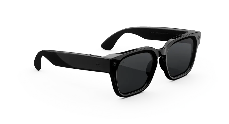 แว่น Meta Fury Black / Polarized Grey ของแท้ มุมหน้า