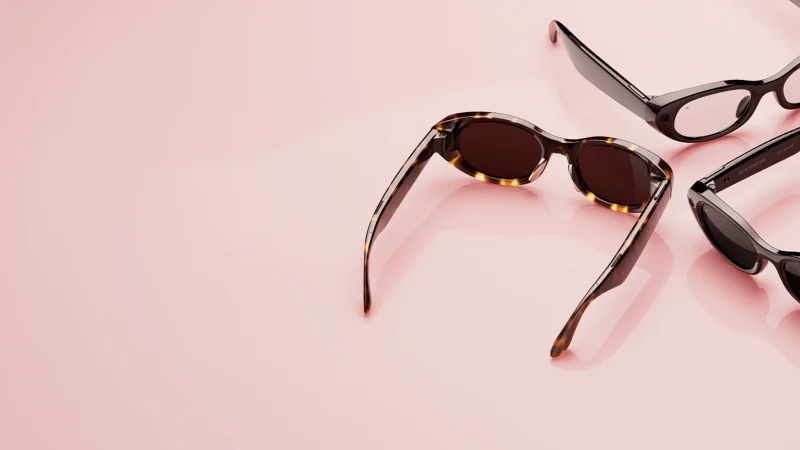 แว่น Meta Starfire by Kylie สีดำ มุมเฉียง