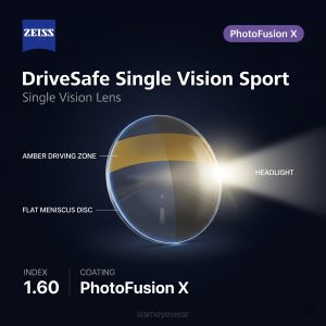 ZEISS DriveSafe Single Vision Sport 1.60 PhotoFusion X