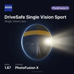 ZEISS DriveSafe Single Vision Sport 1.67 PhotoFusion X