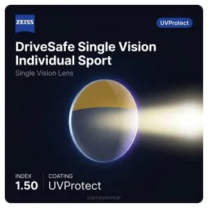 ZEISS DriveSafe Single Vision Individual Sport 1.50 UVProtect