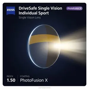 ZEISS DriveSafe Single Vision Individual Sport 1.50 PhotoFusion X