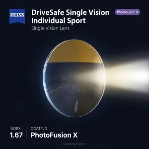 ZEISS DriveSafe Single Vision Individual Sport 1.67 PhotoFusion X