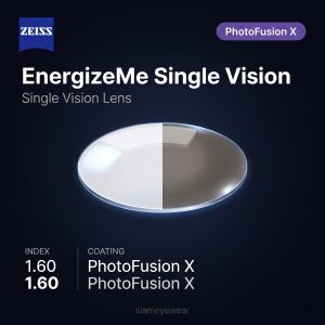ZEISS EnergizeMe Single Vision 1.60 PhotoFusion X