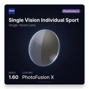 ZEISS Single Vision Individual Sport 1.60 PhotoFusion X